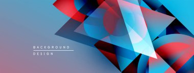 Soyut geometrik şekiller örtüşüyor, canlı renk eğimleri yaratıyor. Arkaplanda metin arkaplan tasarımı var. Modern, dinamik görsel kompozisyon.