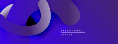 Soyut mor tasarım akışkan şekiller, gradyanlar içerir. Minimalist estetik, modern görünüş, uygun arkaplan ögesi.