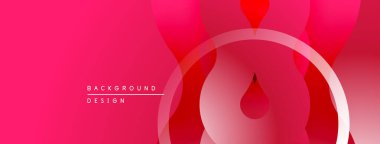 Soyut pembe tasarım. Gradyan şekiller, dinamik görsel efekt oluşturur. Sunumlar ve web siteleri için modern arkaplan.