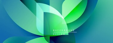 Soyut sıvı şekiller harmanlanır, canlı deniz mavisi, yeşil eğimler yaratır. Modern tasarım enerjiyi, hareketi, tazeliği çağrıştırıyor. Mevcut en küçük metin.