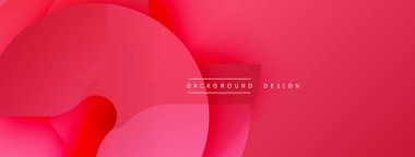 Soyut kırmızı tasarım, üst üste binen daireler, gradyanlar. Minimalist metin arka plan tasarımı okur. Modern estetik, canlı renkler.
