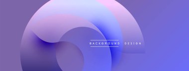 Soyut akış şekilleri, mor renkler, eğim etkileri. Modern tasarım elementleri dinamik görsel deneyim yaratır.