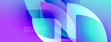 Soyut canlı katmanlar dinamik bileşim yaratır. Mor, mavi renkler harmanlanarak modern arka plan tasarımını oluşturuyor. Yumuşak gradyanlar görsel ilgi sunar.