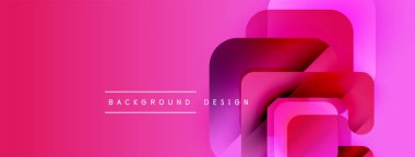 Soyut geometrik şekiller canlı pembe arka planda kesişir. Modern tasarım elementleri dinamik görsel efekt yaratır. Minimalist stil.