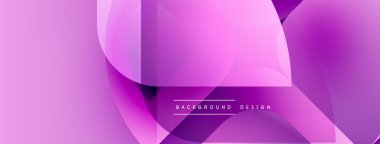 Soyut pembe arka plan. Üst üste binen şekiller dinamik görsel efekt yaratır. Renkler modern estetik sağlıyor. Basit tasarım.