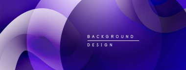 Soyut sıvı şekiller, mor renkler, modern tasarım. Gradyan katmanlar derinlik, pürüzsüz geçişler ve görsel uyum yaratır..