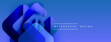 Soyut mavi şekiller dinamik değişim etkisi yaratır. Modern tasarım arka planlar ve sunumlar için uygundur. Basit, temiz estetik..