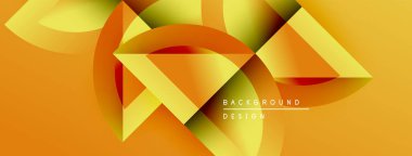 Soyut geometrik tasarım. Turuncu, sarı renkler harmanlanarak dinamik görsel doku oluşturur. Sunumlar ve grafikler için modern arkaplan uygun.