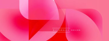 Soyut pembe tasarım üst üste binen katmanlar, gradyanlar. Modern estetik, canlı renkler, pürüzsüz geçişler dinamik görsel efektler yaratır.