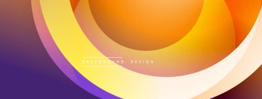 Soyut sıvı şekilleri, canlı gradyanlar. Sıcak renkler serin tonlara karışır. Arkaplan ve sunumlar için modern tasarım ögesi.