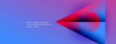Soyut eğim arkaplanı. Mavi, mor, pembe renk karışımı. Geometrik şekiller dinamik görsel efekt yaratır. Minimalist tasarım unsurları.