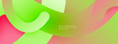 Soyut sıvı şekiller, canlı renklerin karışımı. Modern tasarım, pürüzsüz eğimler dinamik kompozisyon yaratır. Arkaplan dokusu taze gibi.