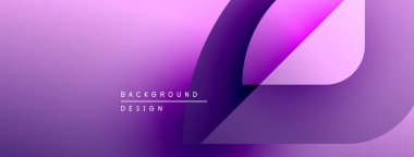 Soyut mor arkaplan. Yumuşak eğimler dinamik şekiller, modern tasarım elementleri yaratır. Minimalist estetik, dijital projeler için uygun.