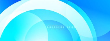 Soyut mavi katmanlar dinamik, akışkan şekiller yaratır. Renkler derinliği gösteriyor, modern estetiği. Minimalist tasarım, temiz sunum.