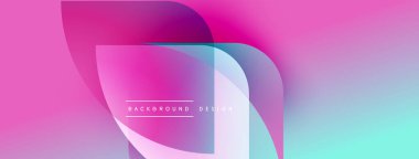 Soyut sıvı şekiller canlı pembeler, maviler ve cyan harmanlanır. Modern tasarım katmanlı biçimlerde metin arkaplan tasarımı içerir. Gradyan renkler dinamik görsel efekt yaratır.