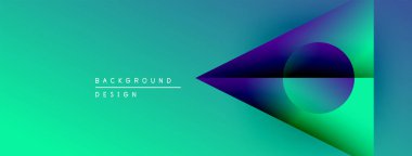 Soyut eğim arkaplanı. Teal, mor, limon rengi karışımı. Geometrik şekiller dinamik görsel efekt yaratır. Modern tasarım ögesi.