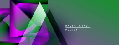 Soyut geometrik şekiller, canlı renkler, gradyanlar. Modern tasarım elementleri dinamik görsel etki yaratır. Arkaplan dijital sanat yaratılmasını öneriyor.