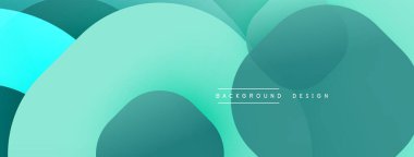 Soyut arkaplan özellikleri üst üste biniyor. Teal, turkuaz renkler modern görsel efektler yaratır. Basit tasarım, temiz estetik..