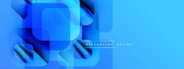 Soyut mavi şekiller dinamik görsel efekt oluşturur. Renkler derinlik sağlar, modern estetik. Arkaplan tasarımı ögesi.