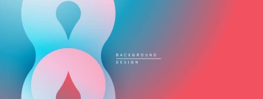 Soyut şekiller harmanlanarak, gradyan arkaplan oluşturur. Yumuşak pembeler, maviler pürüzsüz bir geçiş. Minimalist tasarım, sakin duyguları çağrıştırır..