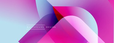 Soyut gradyanlar çakışıyor, canlı bir görsel akış yaratıyor. Pembe, mor, mavi renkler kompozisyona hakim. Modern tasarım ögesi.