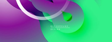 Soyut sıvı şekilleri, canlı morumsu gradyan. Modern tasarım, düz kıvrımlar, dinamik kompozisyon. Minimalist estetik, arkaplan dokusu.