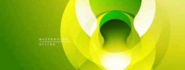 Soyut yeşil arkaplan. Eşmerkezli daireler dinamik görsel efekt yaratır. Yumuşak eğimler derinlik ve modern tasarım öneriyor.