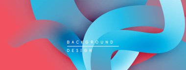 Soyut sıvı şekilleri örtüşür ve canlı renk değişimleri yaratır. Kırmızı, mavi, mor renkler kusursuz bir şekilde harmanlanır. Modern tasarım ögesi.