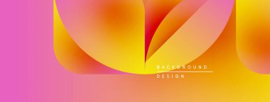 Soyut sıvı şekilleri pembe, turuncu ve sarı renkleri harmanlıyor. Modern tasarım dinamik bir hareket, enerjik bir enerji olduğunu gösteriyor. Metin arkaplan tasarımı okur.