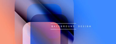 Soyut şekiller örtüşüyor, canlı renk değişimleri yaratıyor. Şeftali, mavi, mor renkler kusursuz bir şekilde harmanlanır. Minimalist metin arkaplan tasarımı okur.