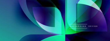 Soyut akışkan şekiller harmanlanır, canlı mavi, yeşil gradyanlar oluşturur. Modern tasarım hareketi, derinliği, görsel ilgiyi çağrıştırıyor.