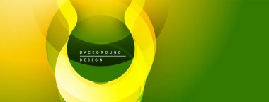Soyut sarı, yeşil gradyanlar dairesel tasarım oluşturur. Sunumlar ve web siteleri için modern arkaplan uygun. Pürüzsüz geçişler görsel ilgi yaratır.