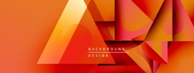 Soyut geometrik şekiller örtüşüyor, canlı turuncu gradyanlar yaratıyor. Modern tasarım katmanlı biçimler, dinamik bileşim.