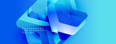 Soyut mavi şekiller örtüşür, dinamik görsel efekt yaratır. Renkler derinlik ve modern tasarım estetiğini gösteriyor..