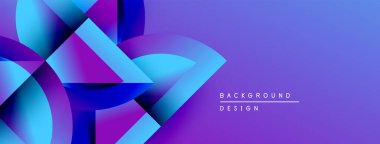 Soyut akışkan şekiller, canlı maviler, morlar dinamik bir zemin oluşturur. Modern tasarım elementleri enerji, hareket.