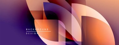 Soyut akışkan şekiller harmanlanarak, canlı bir arkaplan oluşturur. Modern tasarım üst üste binen katmanlar, sıcak serin tonlar kullanır.