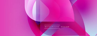 Soyut akışkan şekiller, canlı pembeler, morlar modern arka plan yaratır. Metin, kompozisyon içerisindeki arkaplan tasarımını okur.