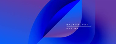 Soyut eğim arkaplanı. Mavi, mor renkler düzgün bir şekilde harmanlanır. Modern tasarım elementleri dinamik görsel efekt yaratır. Metin arkaplan tasarımı okur.
