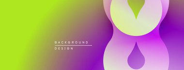 Soyut eğim arkaplanı. Canlı renkler harmanlanır, modern tasarım yaratır. Pürüzsüz şekiller akıcılığı, derinliği gösterir..
