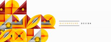 Soyut geometrik şekiller, turuncu, sarı, beyaz. Modern tasarım elementleri dinamik görsel doku oluşturur. Temiz çizgiler, basit formlar..