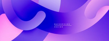 Soyut sıvı şekiller, canlı mor renkler, pürüzsüz gradyanlar. Arkaplan ve sunumlar için modern tasarım ögesi.