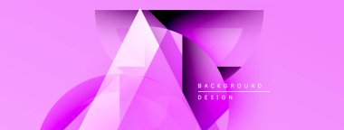 Soyut pembe tasarım geometrik şekiller, gradyanlar, dinamik bileşimler içerir. Çeşitli projeler için modern arkaplan ögesi.