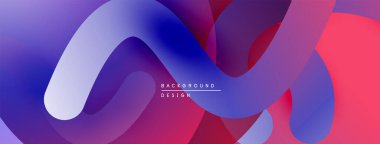 Soyut sıvı şekiller, canlı renklerin karışımı. Modern tasarım, pürüzsüz eğimler dinamik kompozisyon yaratır. Arkaplan dokusu hareketi öneriyor.