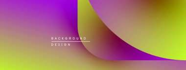 Canlı gradyan arka plan tasarımı. Mor, sarı renkler düzgün bir şekilde harmanlanır. Minimalist metin arka plan tasarımı okur. Modern estetik.