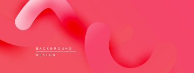 Soyut pembe arka plan. Yumuşak gradyanlar oluşturan pürüzsüz şekiller örtüşür. Dijital projeler için minimalist tasarım.