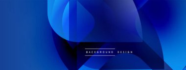 Soyut mavi eğimler akan şekiller oluşturur. Metin arkaplan dizaynlı modern tasarım kompozisyon içerisindedir. Yumuşak geçişler, canlı renkler.