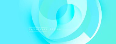 Soyut mavi arkaplan. Dairesel katmanlar dinamik, akan görsel efekt yaratır. Dijital projeler için modern tasarım.