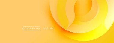 Soyut sarı tasarım. Yumuşak katmanlar dinamik akış yaratır, sıcak bir eğim. Minimum metin arka plan amacını gösteriyor. Modern estetik.