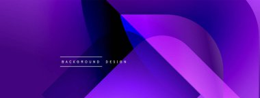 Soyut mor gradyanlar dinamik katmanlar oluşturur. Modern tasarım kompozisyon içinde metin arkaplan tasarımı içerir. Pürüzsüz şekiller çakışıyor, sıvı görsel efekt oluşturuyor.