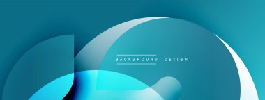 Soyut sıvı şekiller, deniz mavisi renkleri, modern tasarım. Arkaplan özellikleri üst üste binen katmanlar, gradyan etkisi, basit metin.